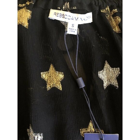 Rebecca Minkoff Womens Black Chiffon Top Size S - Picture 12 of 12